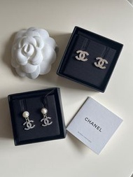Chanel Earrings cc logo classic 耳環 earrings wallet card holder Chanel 22 金球 cf 20 17