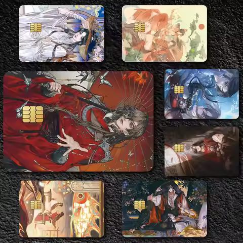 Anime Heaven Official's Blessing Credit Card Skin Stickers for Bank Card Bus Metro Card Sticker Wate