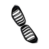 Front Bumper Grille Gloss Black Racing Grilles Double Slat Hood Grille For BMW G30 G31 530i 540i 550