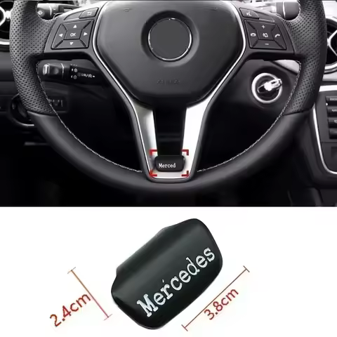 Car Emblem Steering Wheel Sticker Decoration Accessories For Mercedes Benz AMG Brabus Maybach W204 G