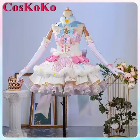 【Customized】CosKoKo Hoshimiya Ichigo Cosplay Anime Aikatsu! Costume Shining Manifesto Singing Suit H