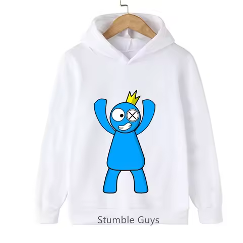Roblox Pattern Kids Hoodie Spring Autumn Rainbow Friends Sweatshirt