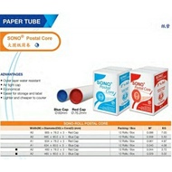 POSTAL CORE ( FOR THE STORAGE OF PLAN PRINTING ROLL ) -- A1 SIZE (634mm x 76.2mm x 3 )  RED CAP