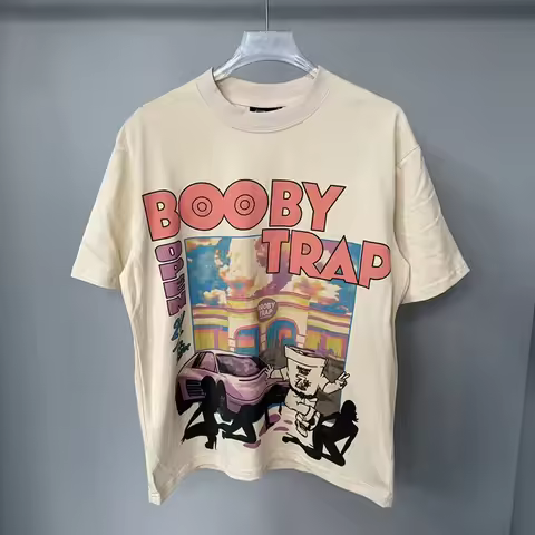 TRIPLE SEVENS Letter Logo Print American High Street Trendy Summer Stylis Short Sleeve T Shirt Men W