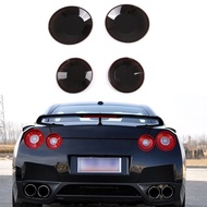 For Nissan GTR R35 2008-2016 Black Car Tail Light Cover Brake Light Wide Indicator Protective Cover 