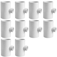 【KHA】20/25/32mm White PVC Pipe Fittings Straight Elbow Tee Cross Connector Water Pipe Adapter 3 4 5 