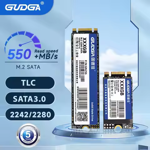 GUDGA M2 2280 SSD M.2 SATA 256gb 128gb 512gb 1TB 120g 240g Internal Drive NGFF 2280mm 2242mm Disco D