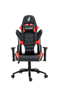 Ghế chơi game cao cấp E-Dra EGC229 LEVEL E đen xám - Kê tay 2D - Da Pu - Trụ thủy lực Class 4 - Hàng