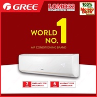 Gree Air Conditioner LOMO32 | PureMaster 1.0hp- 2.5hp R32 Non Inverter Cold Plasma Purification Air Conditioner