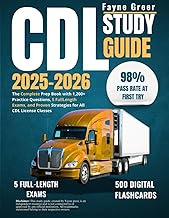 CDL Study Guide 2025-2026: The Complete Prep Book with 1,200+ Practice Questions, 5 FullLength Exams