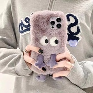Fluffy Fuzzy Plush Phone Case For iPhone 17ProMax 17 Air 16ProMax 14 16E 15Pro Max iPhone 13Pro Max 