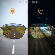 LIOUMO Top Photochromic Sunglasses Men Women Polarized Chameleon Glasses Driving Goggles Anti-glare 