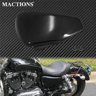 รถจักรยานยนต์เหล็กด้านซ้ายฝาครอบแบตเตอรี่ถังแก๊ส GUARD fairing สีดำสำหรับ Harley Sportster XL 883 1200 72 48เหล็ก2004-2018 2017