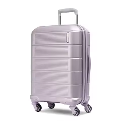 American Tourister Stratum 2.0 Expandable Hardside Luggage with Spinner Wheels Purple Haze Carry-on