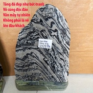 Natural green stone plant for Fire and Wood elements weighs 12 kg and is 40cm high