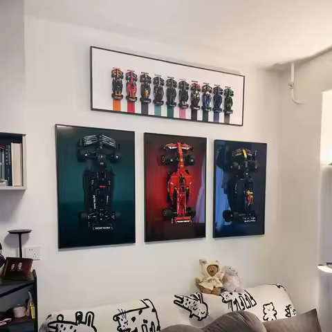 LED Metal Display wall mount for LEGO 42171 42206 42207 , For Ferrari SF-24,For Red Bull RB20,For Me