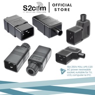 IEC320 C20 Rewireable Socket Connector