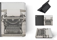 Vintage Retro Typewriter Keyboard FLIP Tablet CASE Cover for Apple IPAD Mini (2021) (6TH GEN)