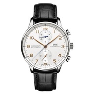 Iwc/universal Watch Portugal Series Stainless Steel Automatic Mechanical Chronograph Men's Watch IW371401Golden Needle IWC