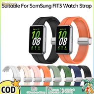 Smart Watch Band Replacement Band Silicone Wrist Band Strap Smartwatch Strap Compatible For Galaxy Fit 3 Watch