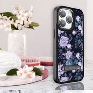 iPhone 15 14系列 軍規防摔鋁合金鏡頭框立架手機殼-紫山茶