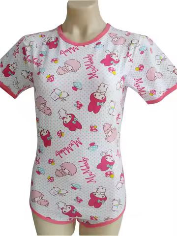 printed sheep bodysuit/adult onesie/adult baby romper/abdl clothes