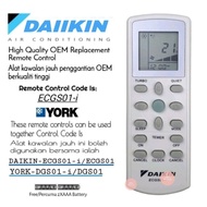 York Air Cond Daikin Air Conditioner High Quality Replacement Remote Control ECGS01-i