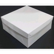 8X8X3 inches CAKE BOX WHITE NO WINDOW (10 SETS)