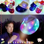 CLEVER Jazz Hat Unisex Dress Dance Party Flashing Led Fedora Trilby