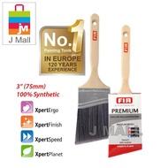FIA Professional Paint Brush Premium Wooden Handle Angular Brush 100% Synthetic Solid Round Tapered 