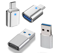 USB3.0 USB Extender USB Adapter Multiple Port 4Pcs USB to USBC-C Adapter USB C to USB Adapter
