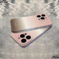 Pink Brown Gradient 14promax Apple 13 Phone Case iPhone1211 Simple 6ins Style 78plus Shock-resistant