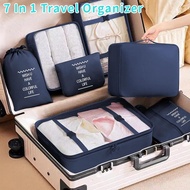 7 In 1 Travel Organizer Travel Pouch Travel Luggage Bag Organizer Storage Set Foldable Storage Bag