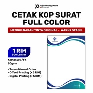 A4 Letter Head/F4 80gsm 1 RIM HVS Full Color Custom Design | FOR OFFICE OR SCHOOL | Quality Results