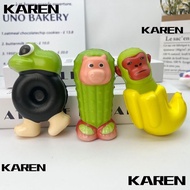 KAREN1 Squishy Toy, PVC Tung Tung Tung Sahur Fidget Toys,  Soft Texture Funny Stress Relief Slow Reb
