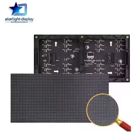 LED Indoor P4 256x128mm Screen Panel video Module 64x32 Pixels 1/16 Scan SMD RGB Full color Matrix D