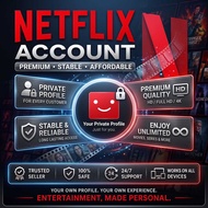 NETFLIX Account 4K Flix Account Premium Plan Neflix Murahflix netflixpremium