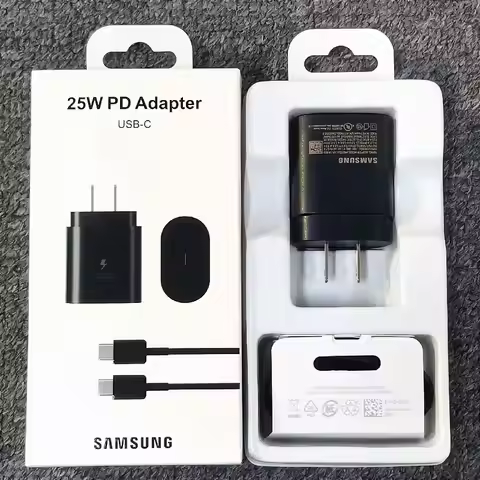 Samsung 25W US Plug Charger PD Super Fast Charging Adapter For Galaxy S20 S21 S22 S23 S24 Note 20 Ul