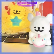 SD Cute Cartoon Night Light with Clap Switch Toy Creative Perfect Gift 3 Light Modes