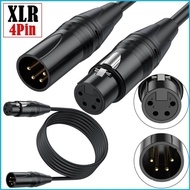 UTAKEE 4 Pin DSLR Camera Monitor Recorder Mixers Power Supply Cable XLR4 Male To Female for VL150 VL
