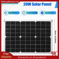 20W 18V Monocrystalline Solar Photovoltaic Panel Environmentally Friendly Portable Solar Charging Pa