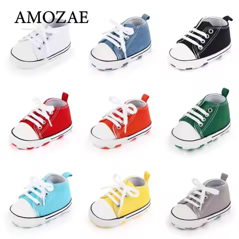 Baby Classical Sports Sneakers Newborn Baby Boys Girls Print First Walkers Shoes Infant Toddler Anti