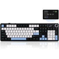 EPOMAKER X Aula F108 PRO Wireless Gaming Keyboard with Screen, 8000mAh Battery, 104 Hot-Swappable an