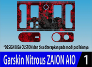 ⭐⭐⭐⭐⭐ Garskin ZAION Red Black full body stiker pelindung murah