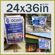 ▝ ▽ ↙ GCash Cash In Cash Out and Load Tindahan Business Tarpaulin Signage