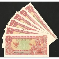 Uang Kuno 1 Rupiah Soekarno Unc