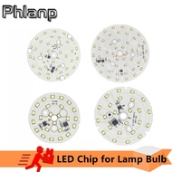 Phlanp LED Chip For Downlight 3W 5W 7W 9W 12W 15W 18W SMD 2835 Round Light Beads AC 220V Led Downlight Chip Spotlight