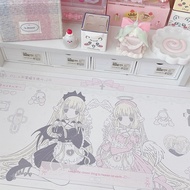 Original Design Xiaoji Gemini Girl Waterproof Anti-slip Student Cute Computer Mouse Pad Dormitory Ta