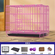 Dog Cage Small and Medium-Sized Dogs Teddy Dog Cage with Toilet Separation Household Folding Indoor and Outdoor Dog Cage