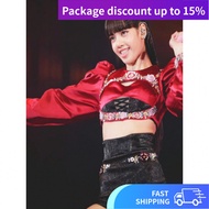 Kpop Girl Group Uniform lisa Stage Costume Dance Costume Suit